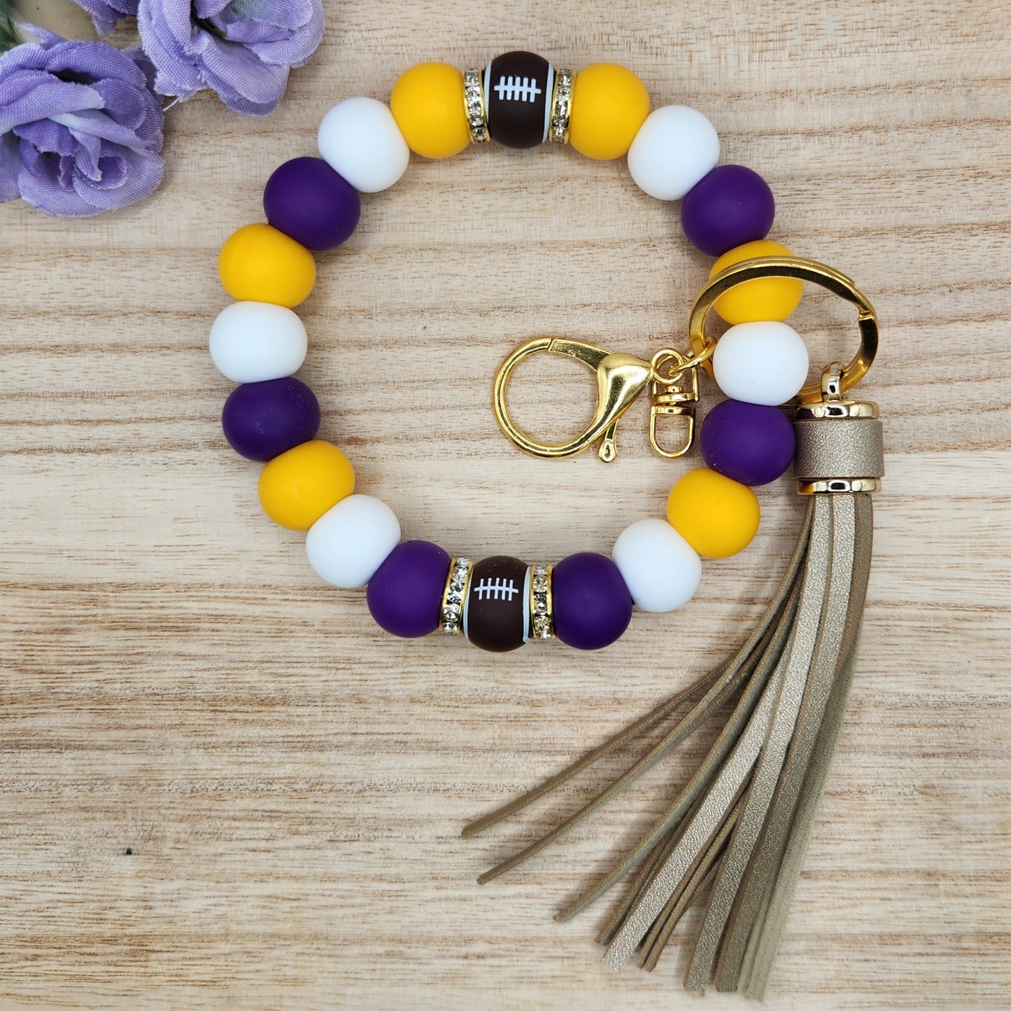 Wristlet Keychain-#292 Vikings Football