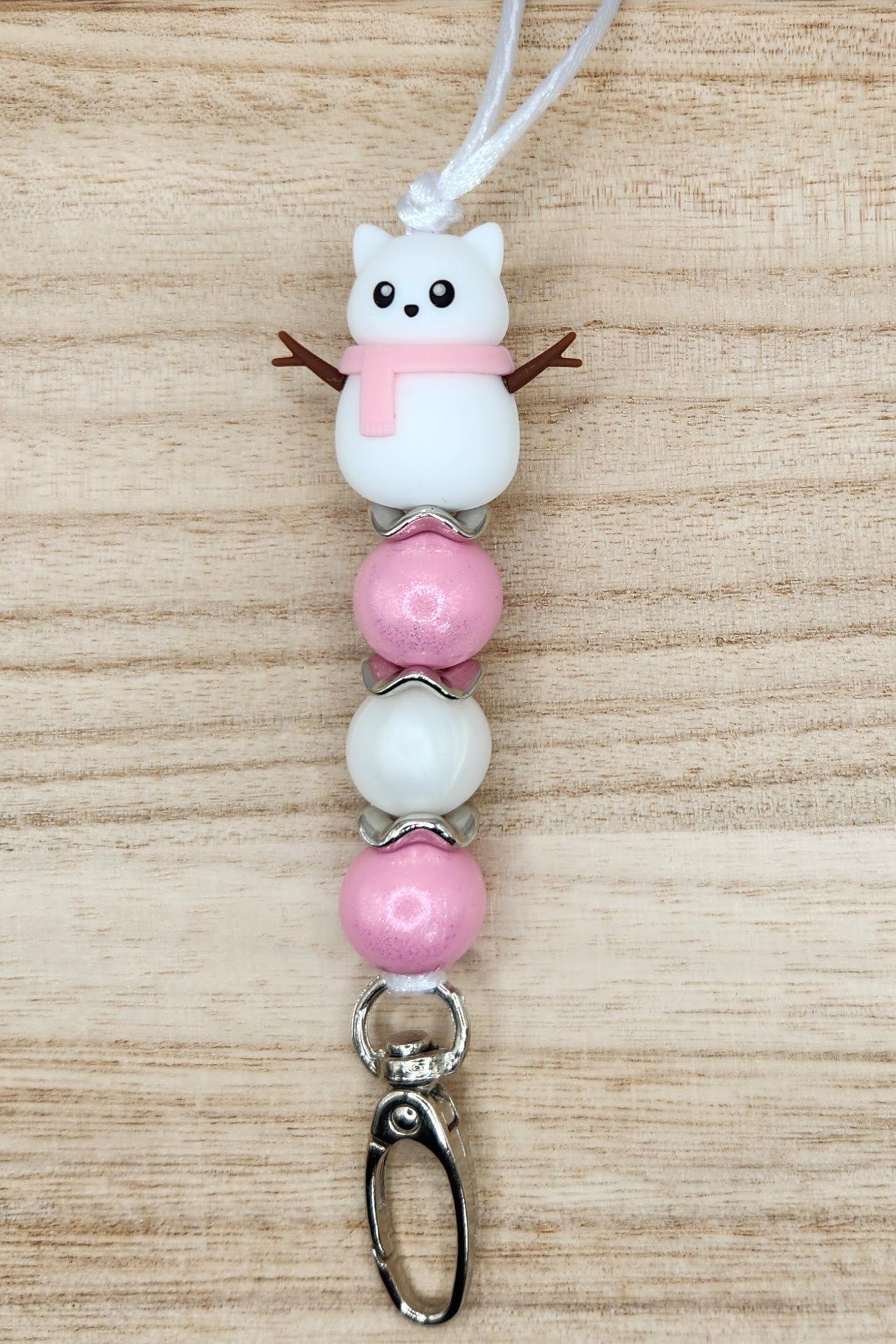 Lanyard-3D Snow Kitty (Pink)