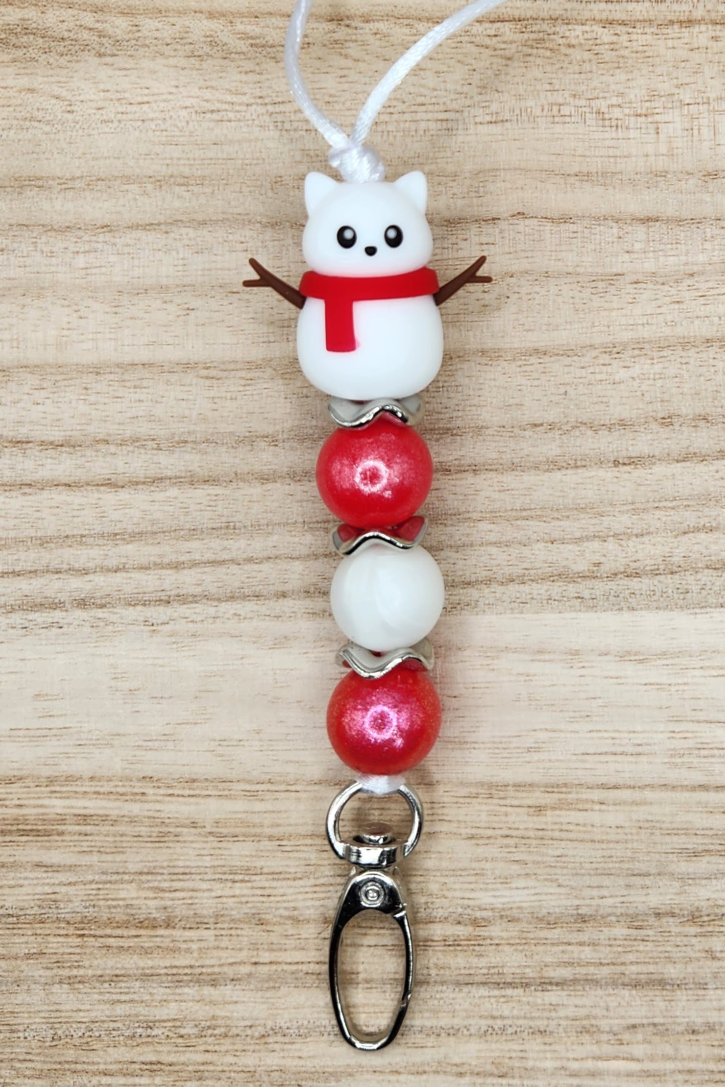 Lanyard-3D Snow Kitty (Red)
