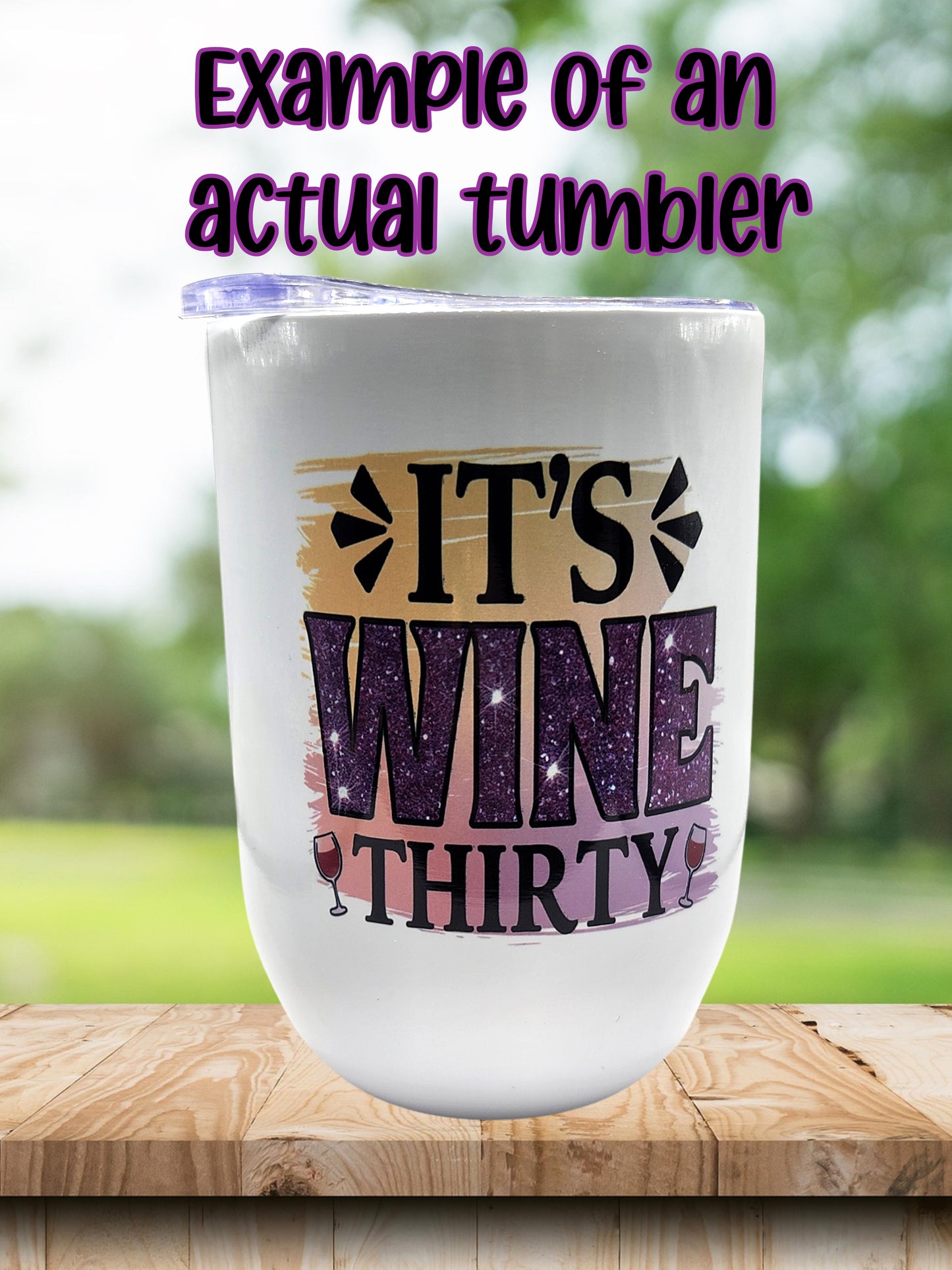Wine Tumbler-Elf I Just Like to Smile Smiling's My Favorite