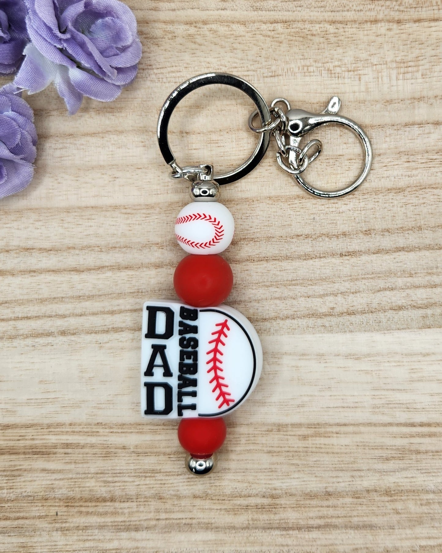 Keychain-Baseball Dad