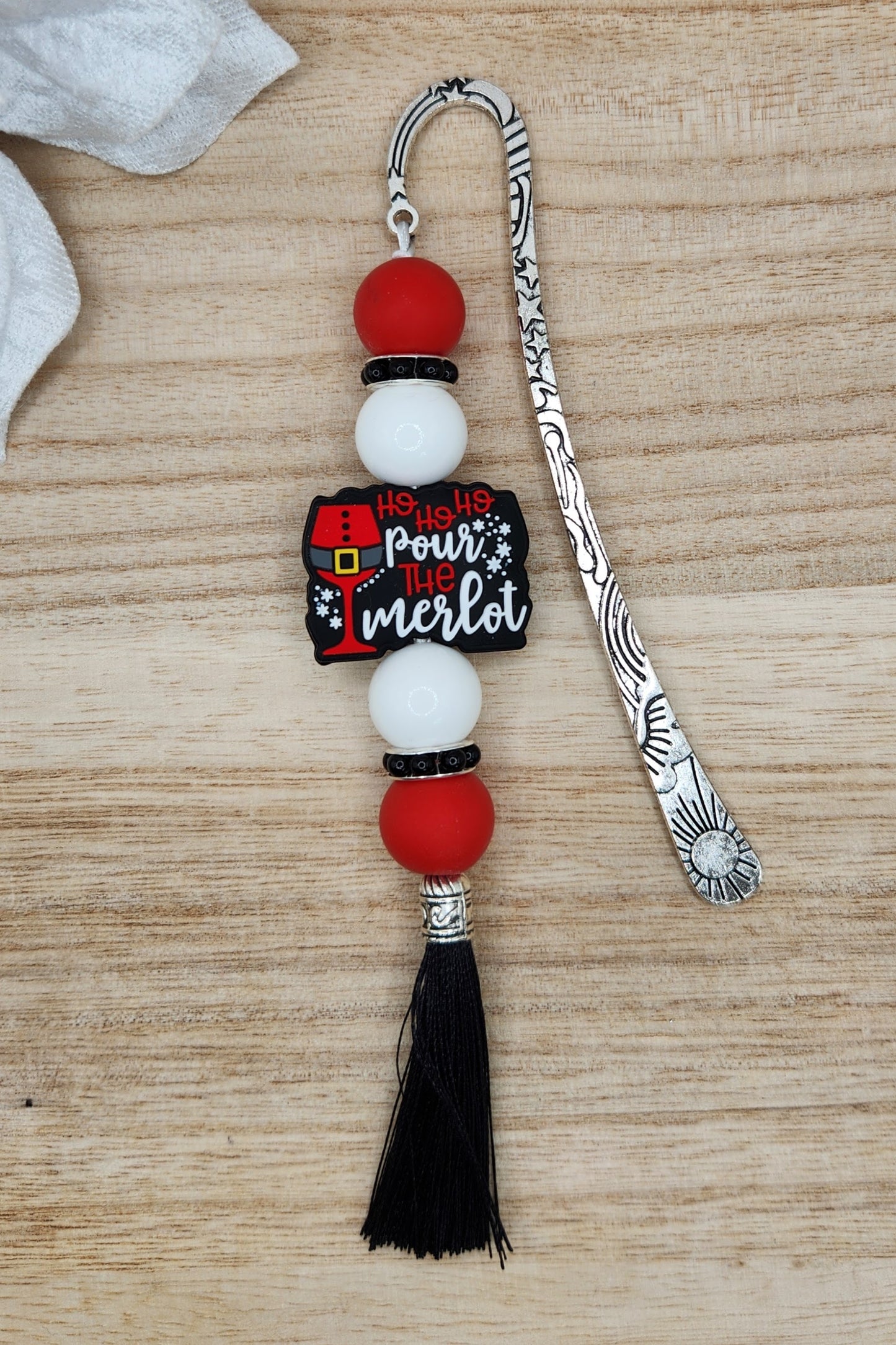 Bookmark-Ho Ho Ho Pour the Merlot