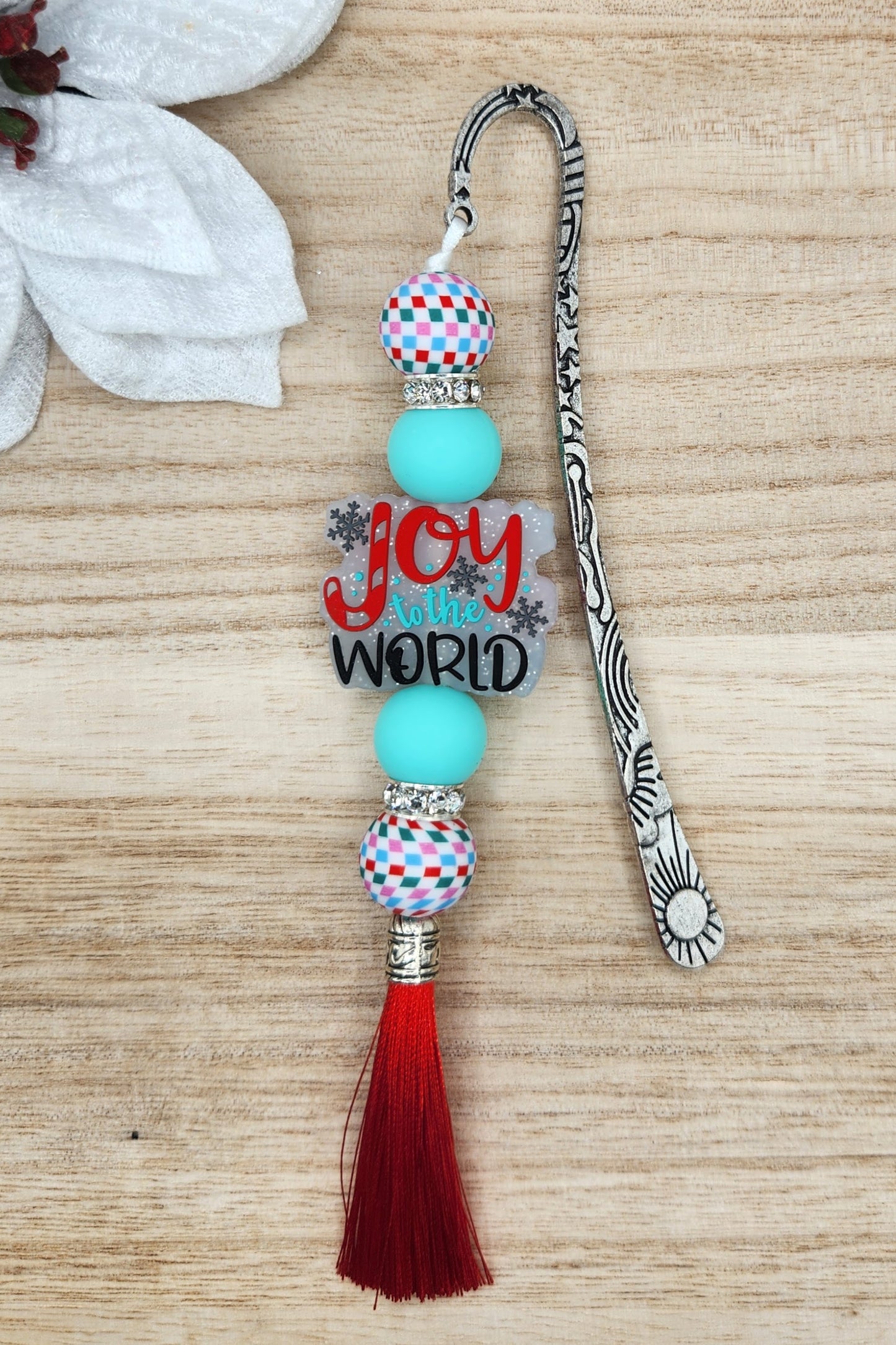 Bookmark-Joy to the World (Glitter)