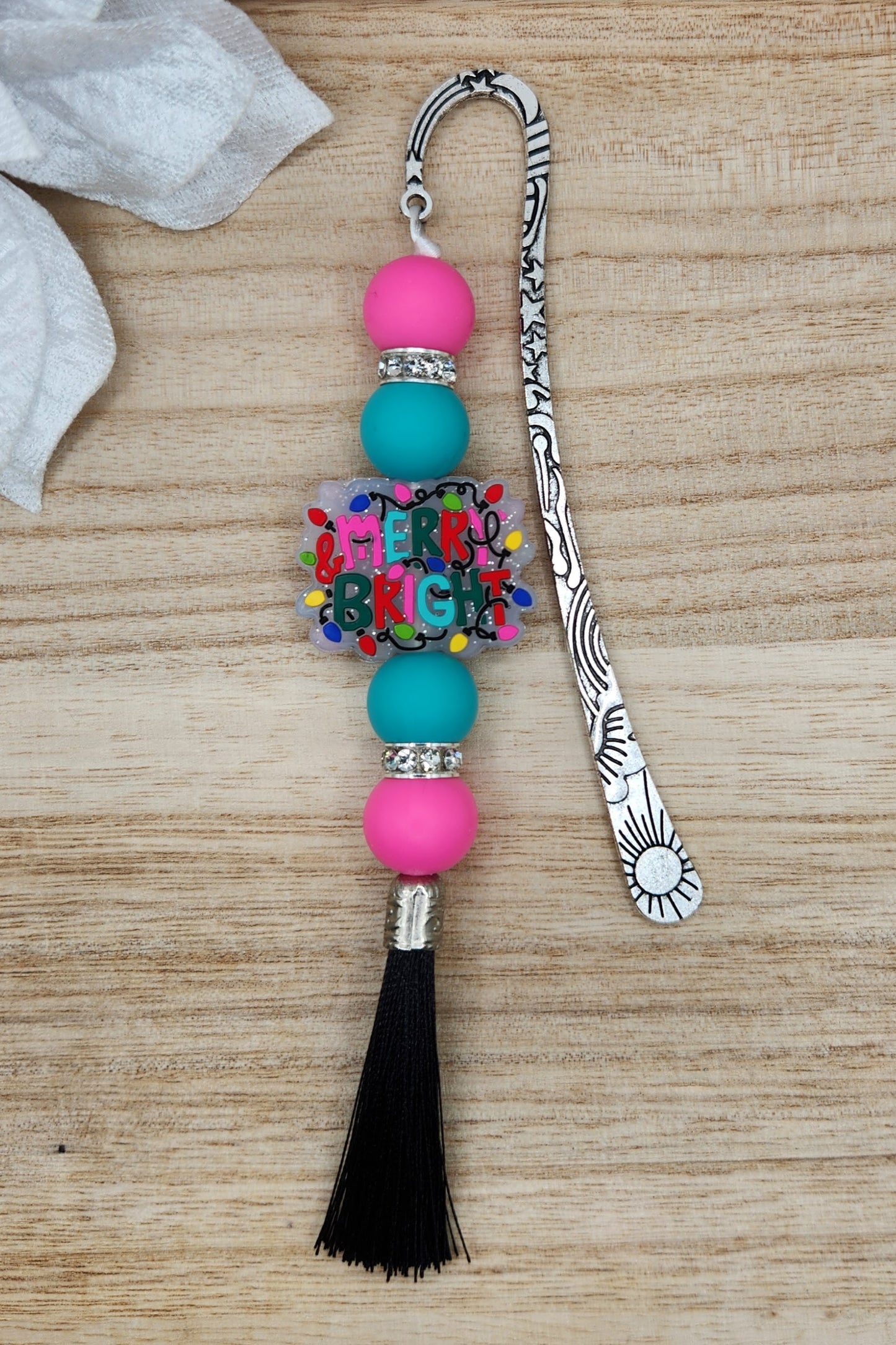 Bookmark-Merry & Bright (Glitter)