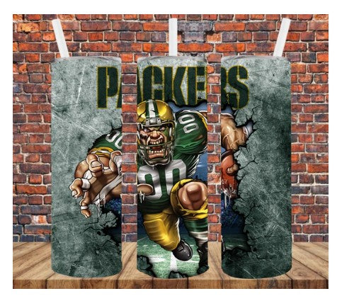 Stainless Steel Tumbler 20oz - Packers Player