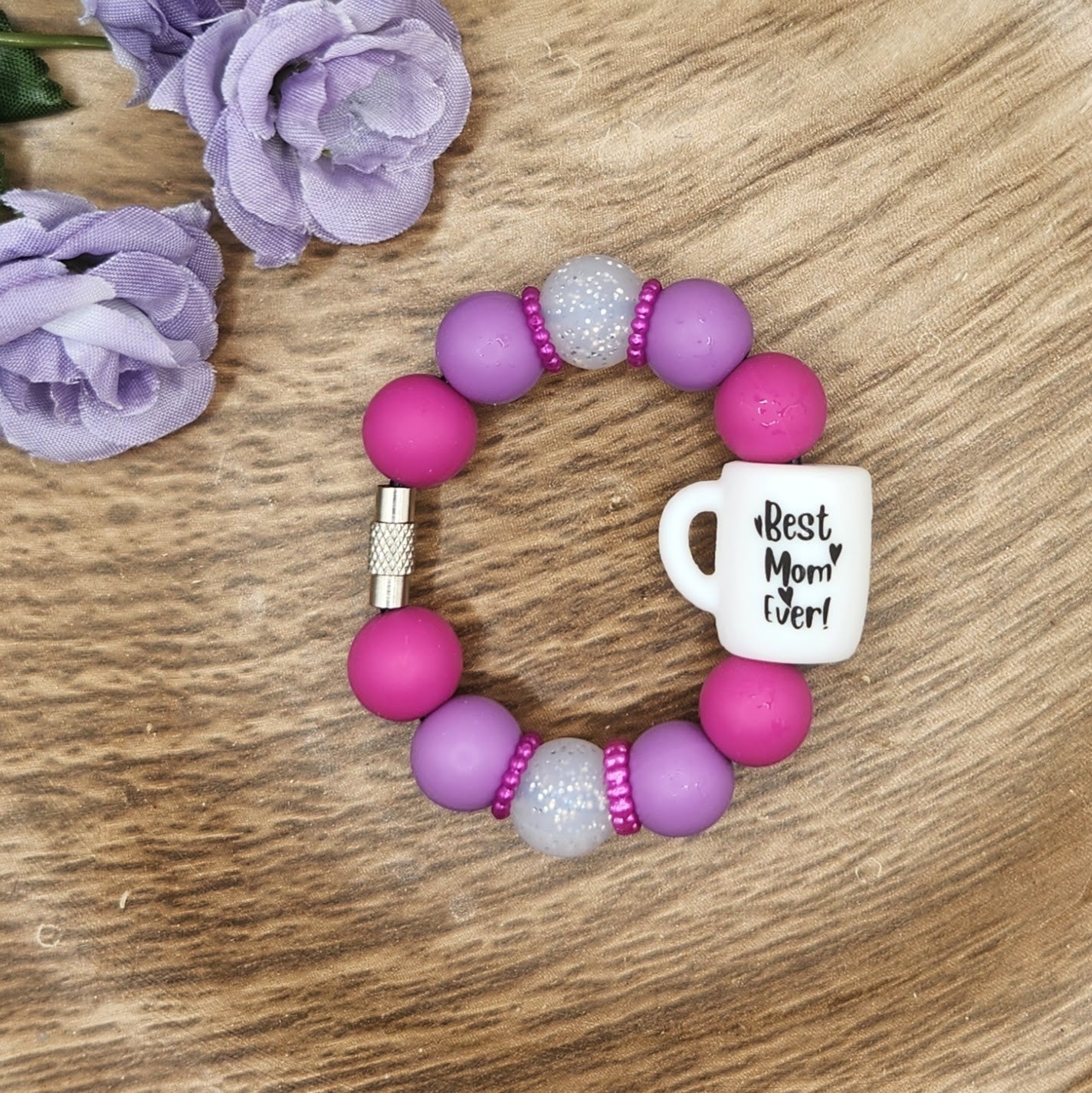 Cup Charm-Best Mom Ever Mug (Purple)