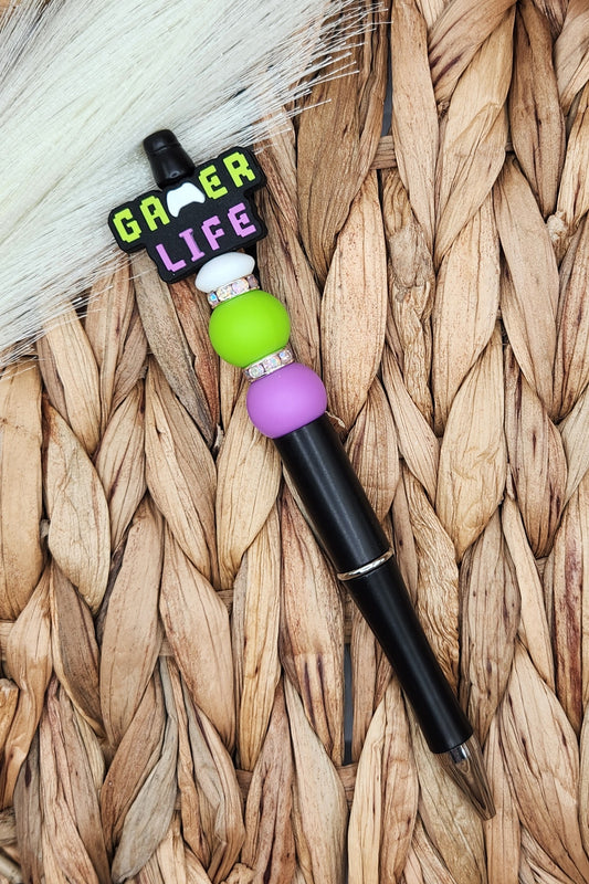 Pen-Gamer Life (Lime Green & Purple)