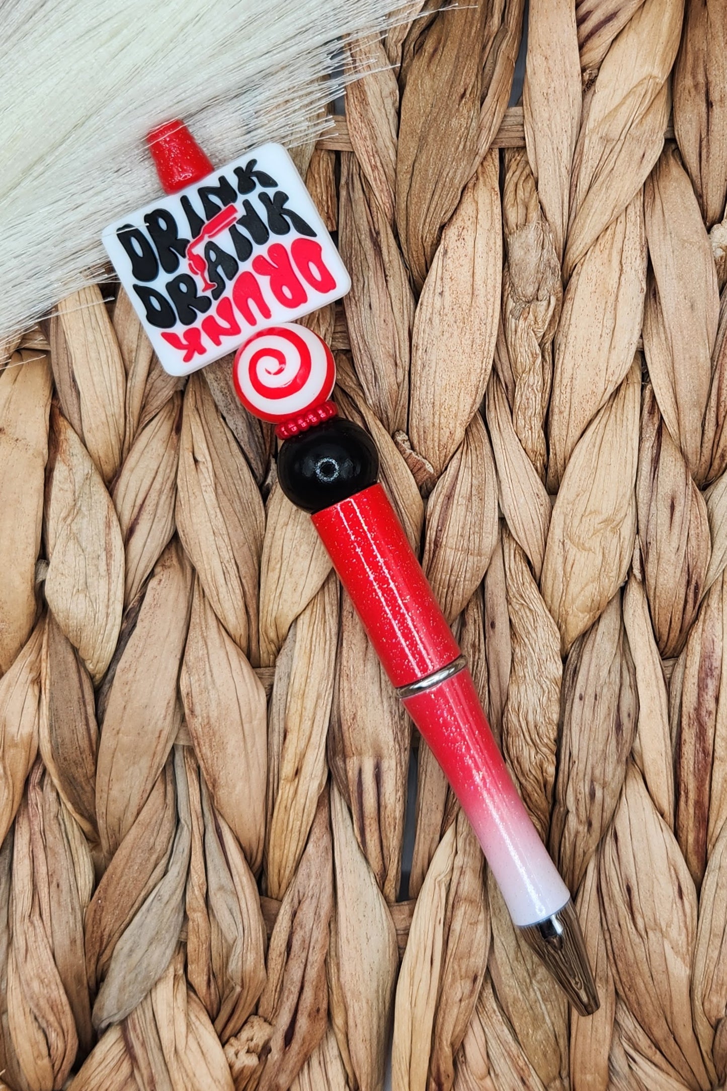 Pen-Drink Drank Drunk (Red Swirl)