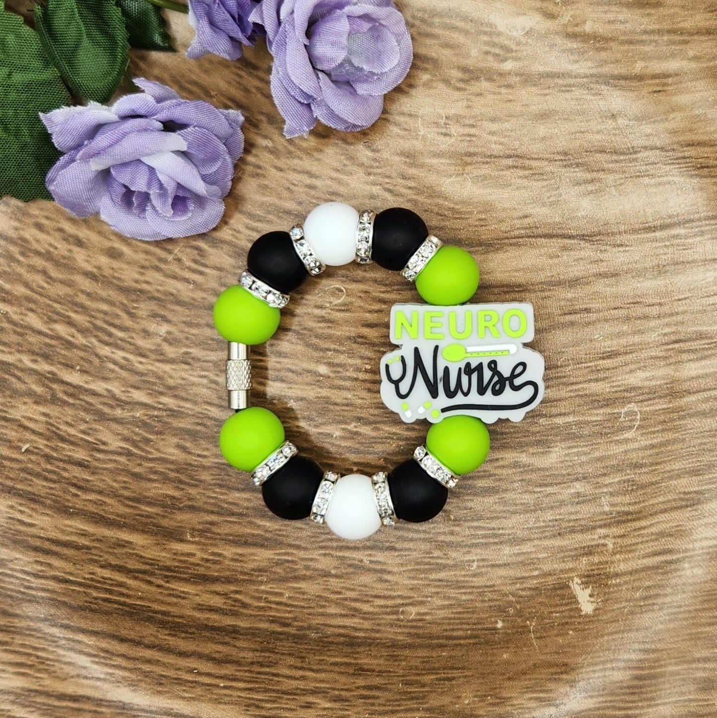 Cup Charm-Neuro Nurse (Lime Green)