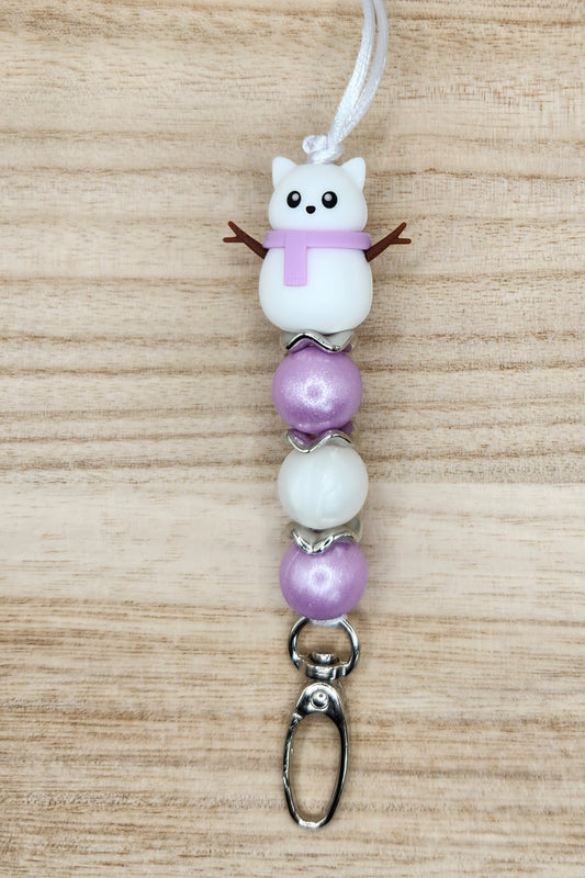 Lanyard-3D Snow Kitty (Lilac)