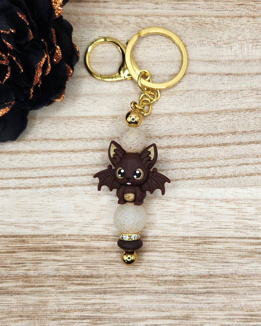 Keychain-3D Bat (Brown)