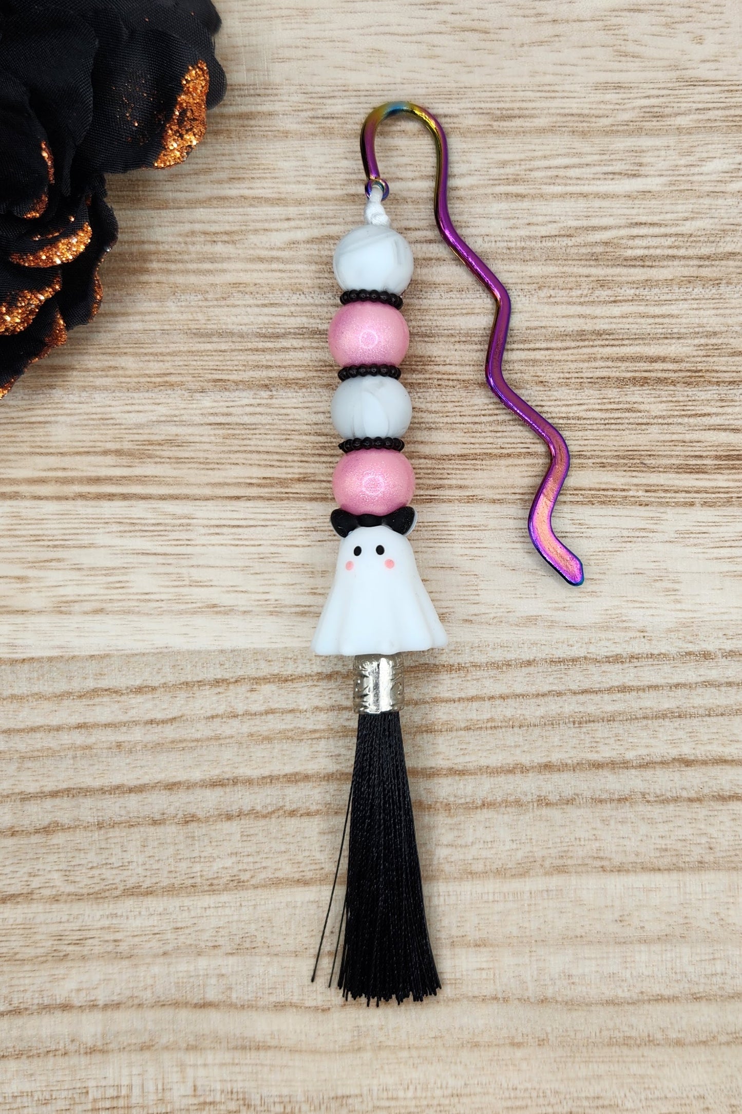 Bookmark-3D Gertrude the Ghost (Pink Opal)