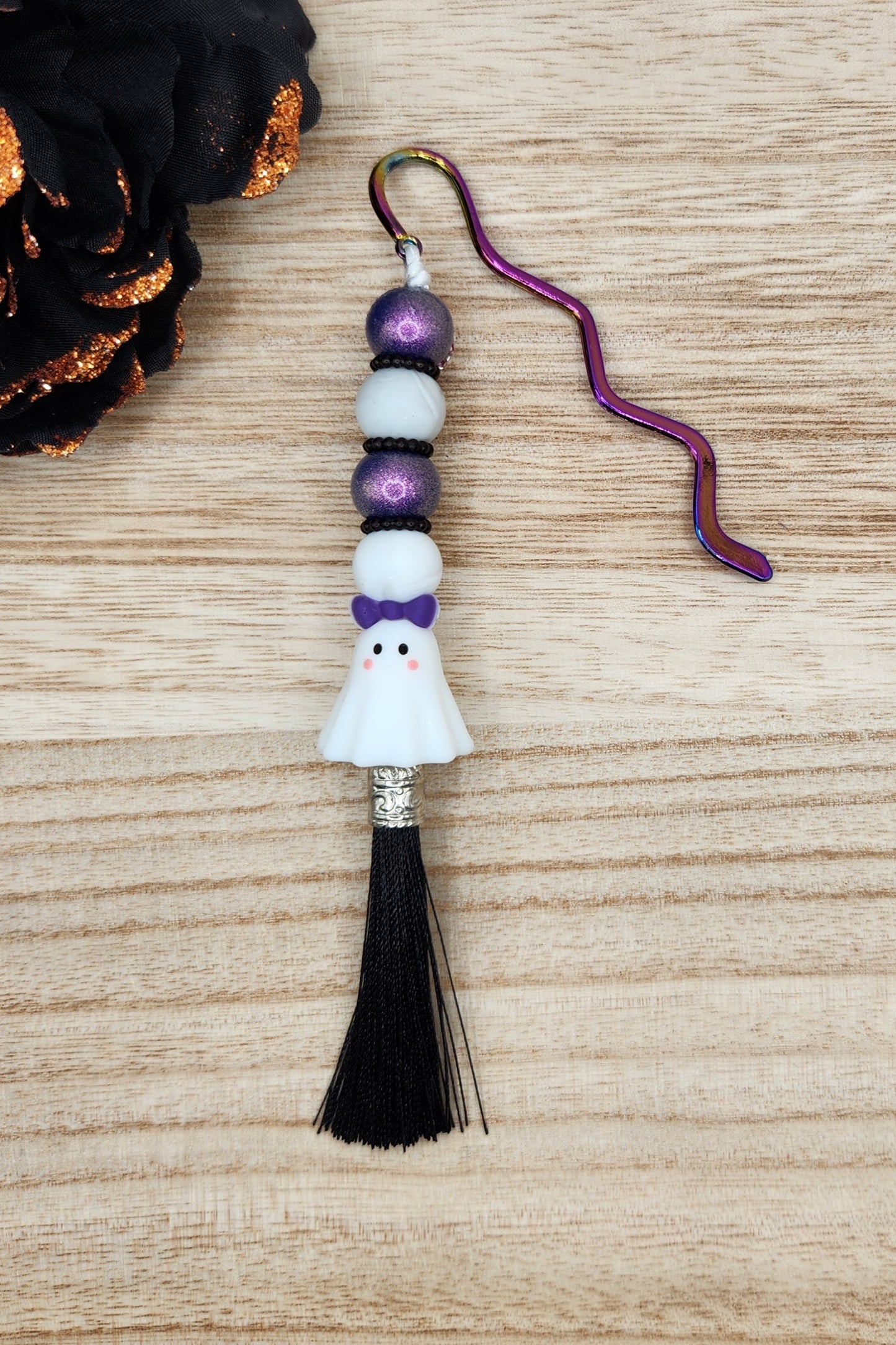 Bookmark-3D Gertrude the Ghost (Purple Opal)