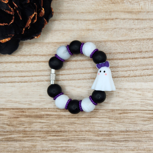 Cup Charm-3D Gretchen the Ghost (Purple)