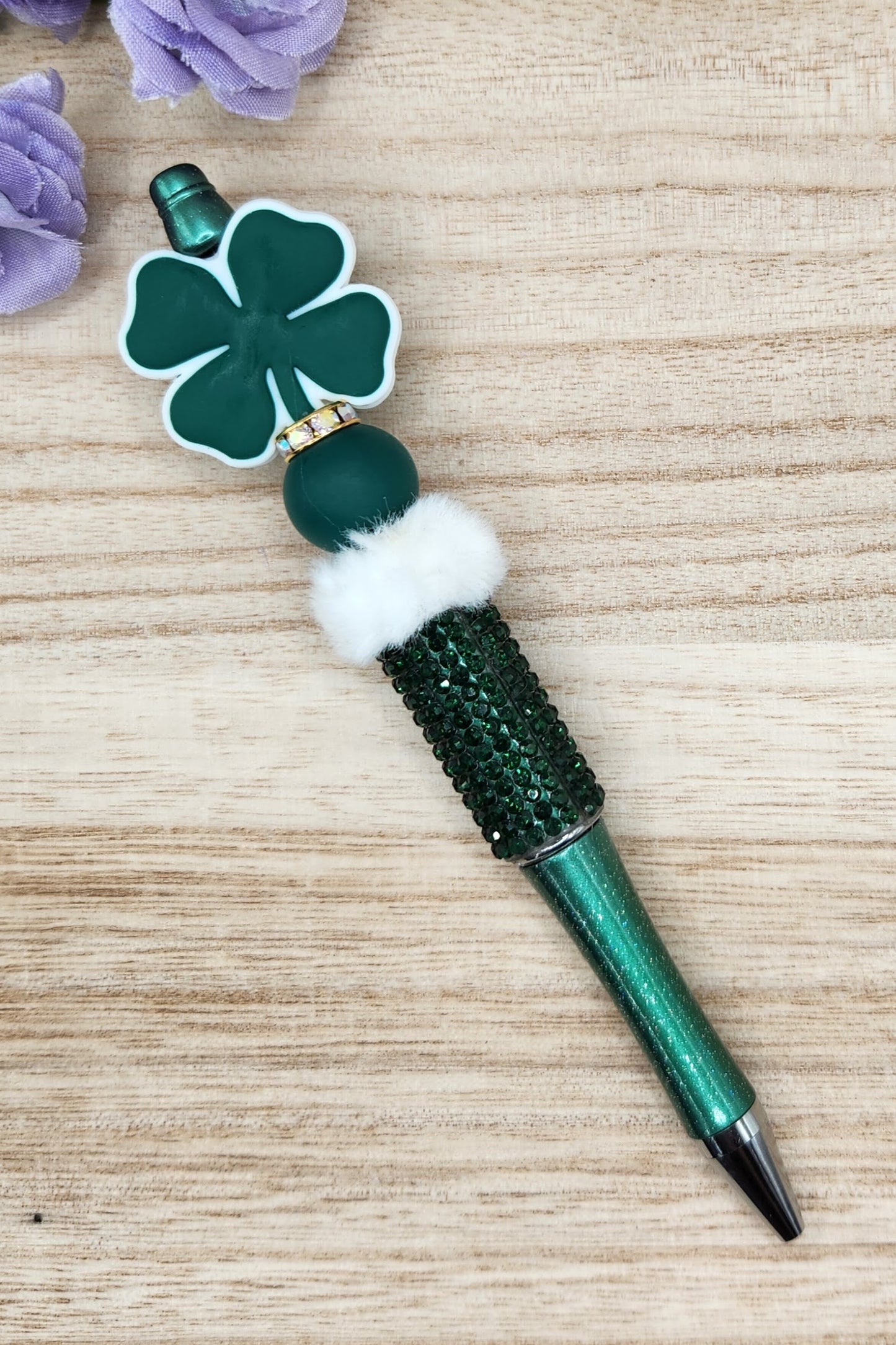 Rhinestone Pen-4 Leaf Clover