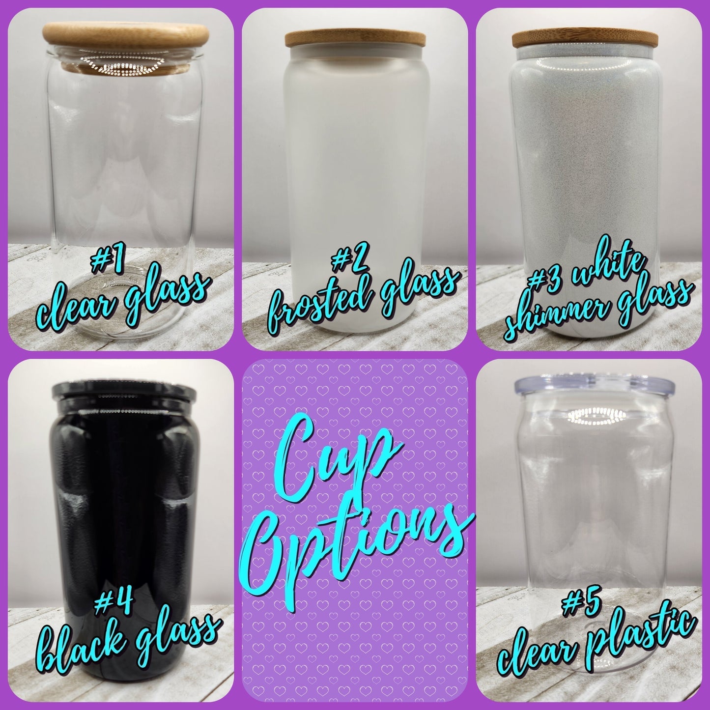 16oz Glass or Plastic Cup-Cheer Mom (Purple)