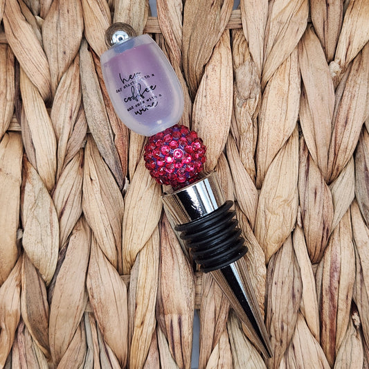 Wine Stopper-Her Day Starts with Coffee and Ends with Wine