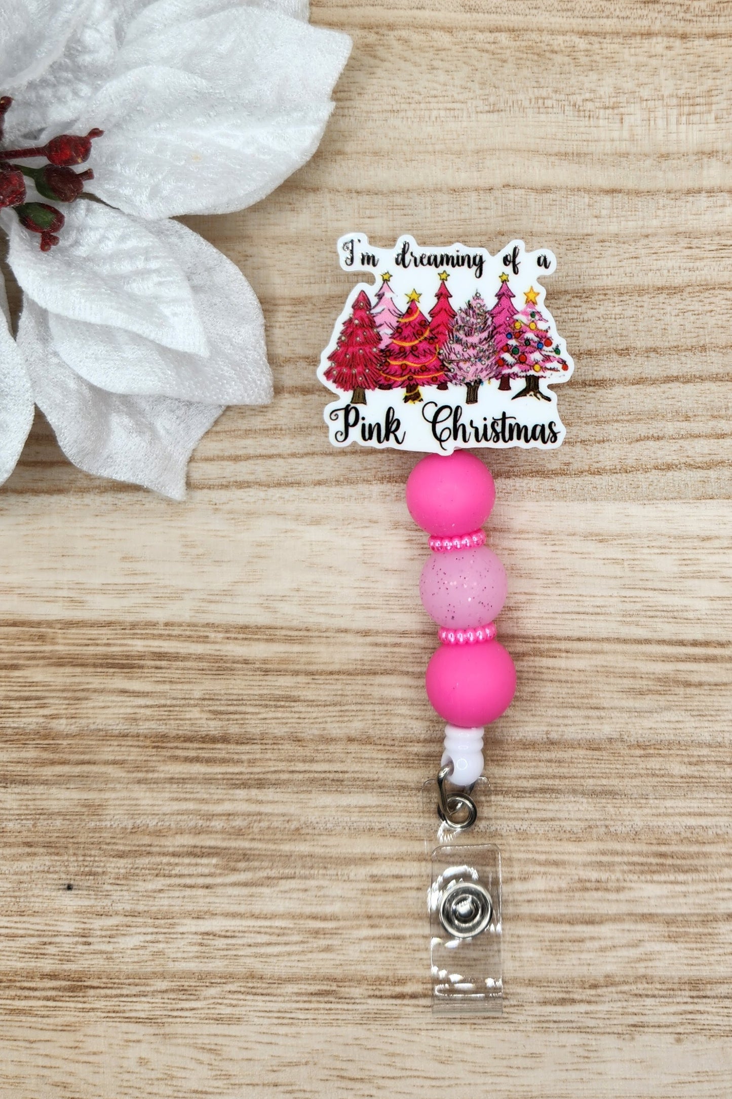 Badge Reel-I'm Dreaming of a Pink Christmas