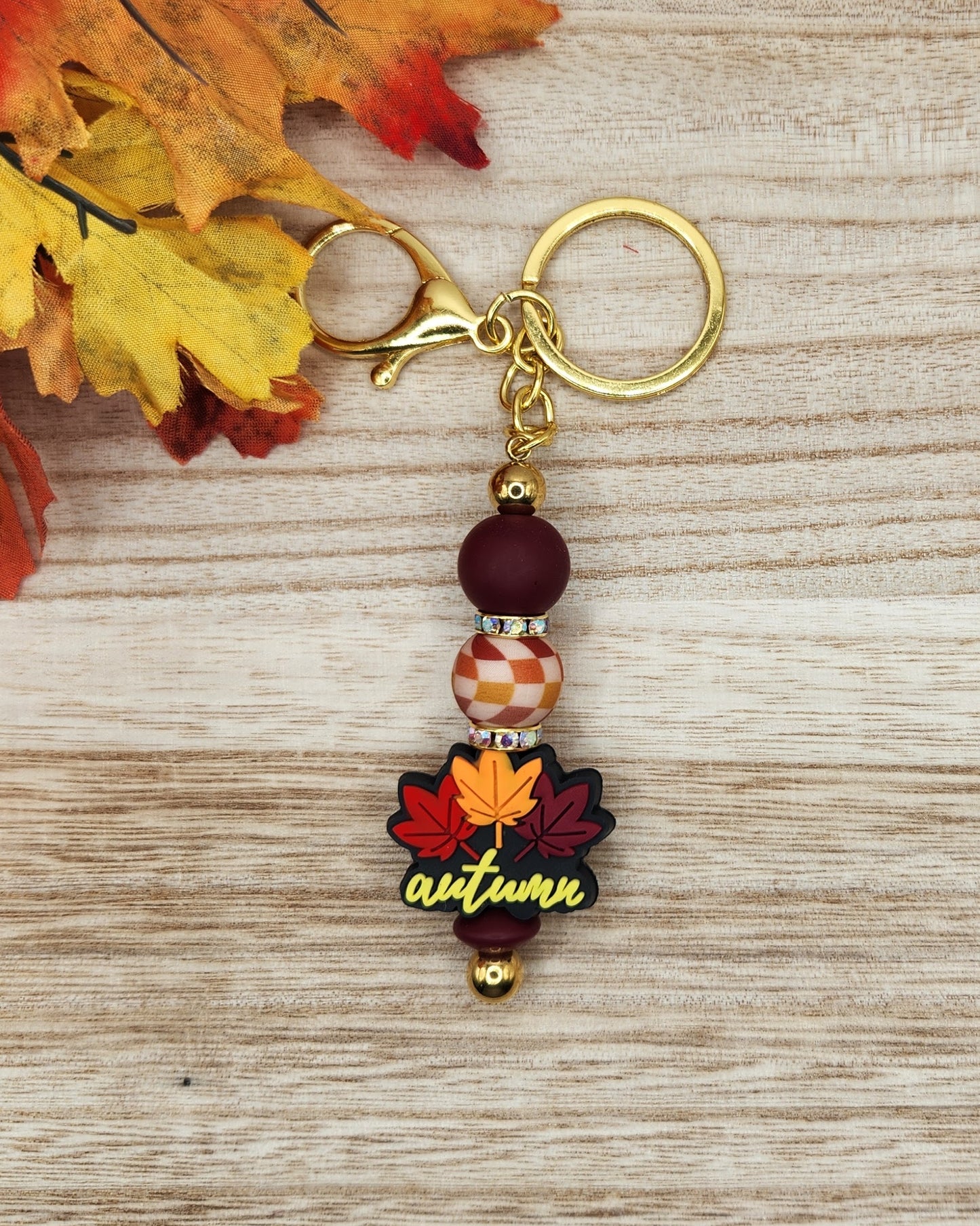 Keychain-Autumn Leaves