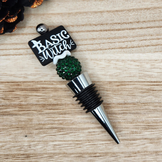 Wine Stopper-Basic Witch Green (Silver)