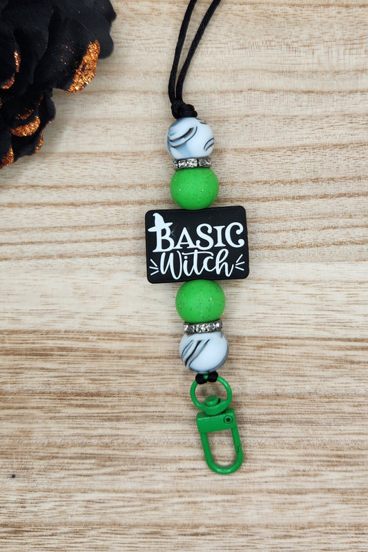 Lanyard-Basic Witch Book (Green)