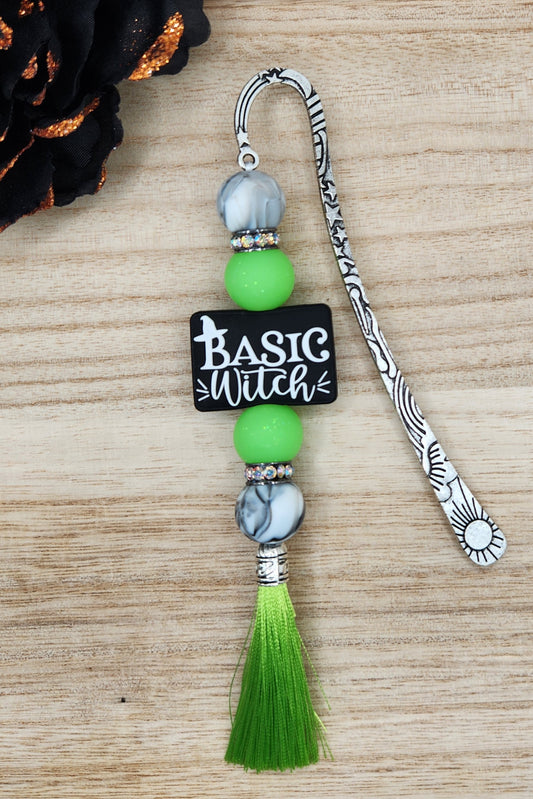 Bookmark-Basic Witch (Green)