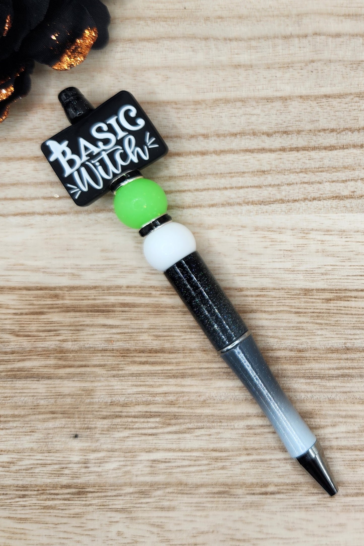 Pen-Basic Witch (Green Glitter)