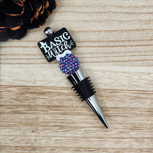 Wine Stopper-Basic Witch Purple (Silver)