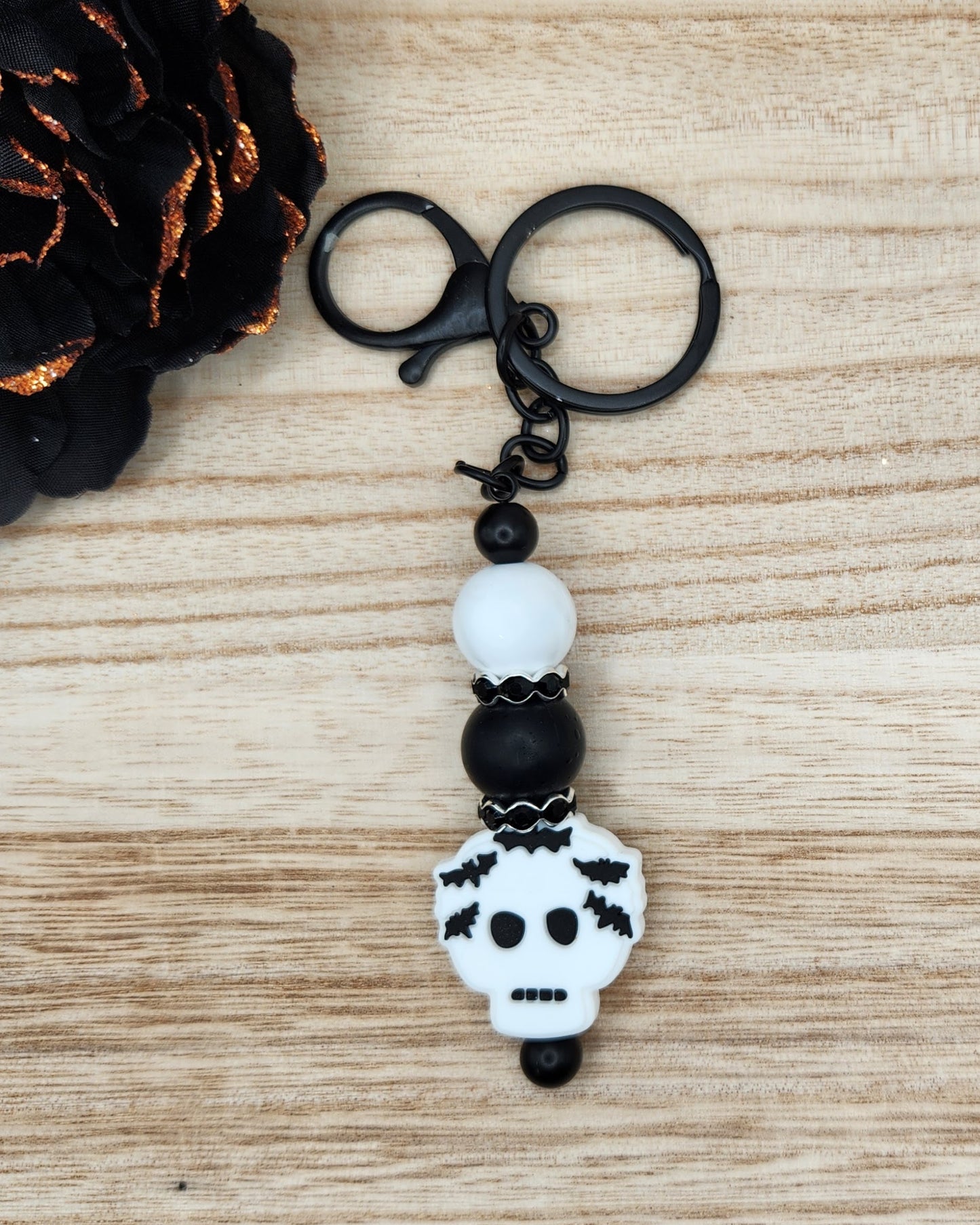 Keychain-Bat Skull