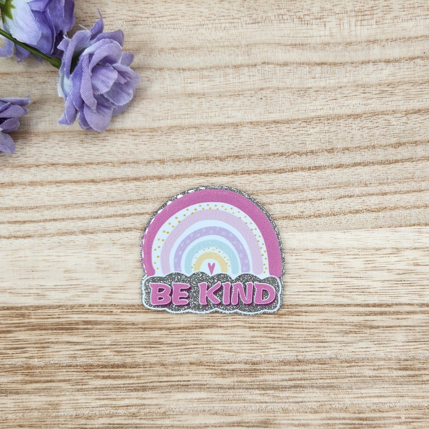 Flatback-Be Kind Rainbow KK (Pastel)