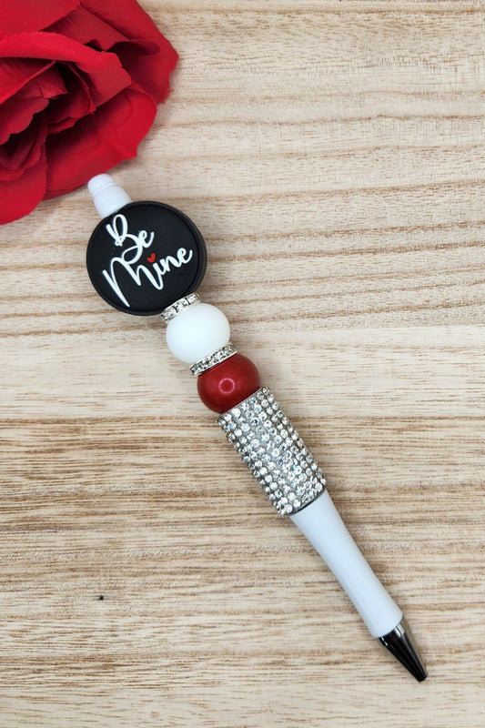 Rhinestone Pen-Be Mine (Black)