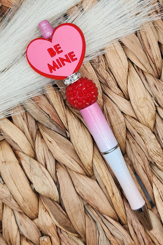 Pen-Be Mine Candy Heart (Pink)