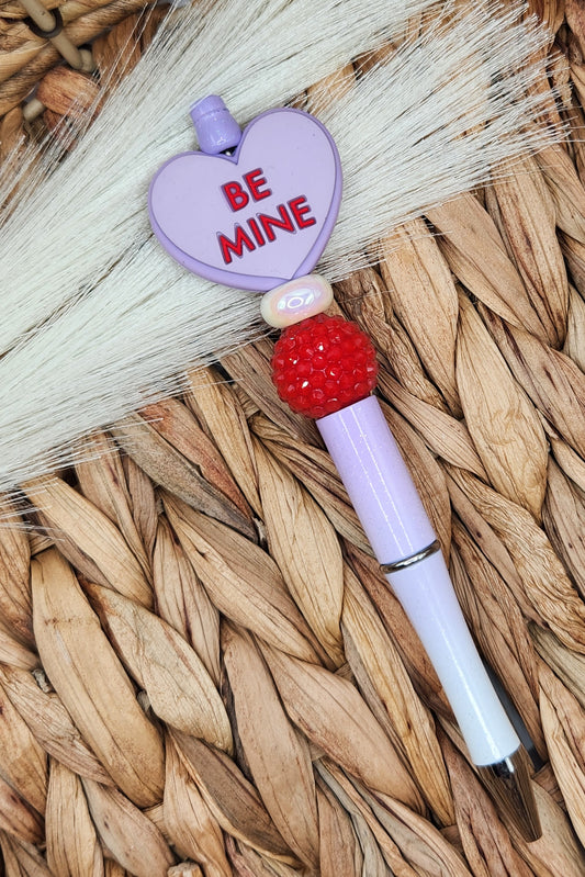 Pen-Be Mine Candy Heart (Purple)