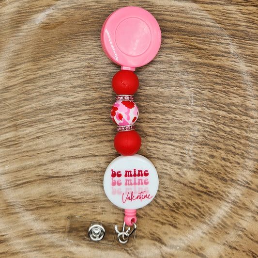 Badge Reel-Be Mine Valentine