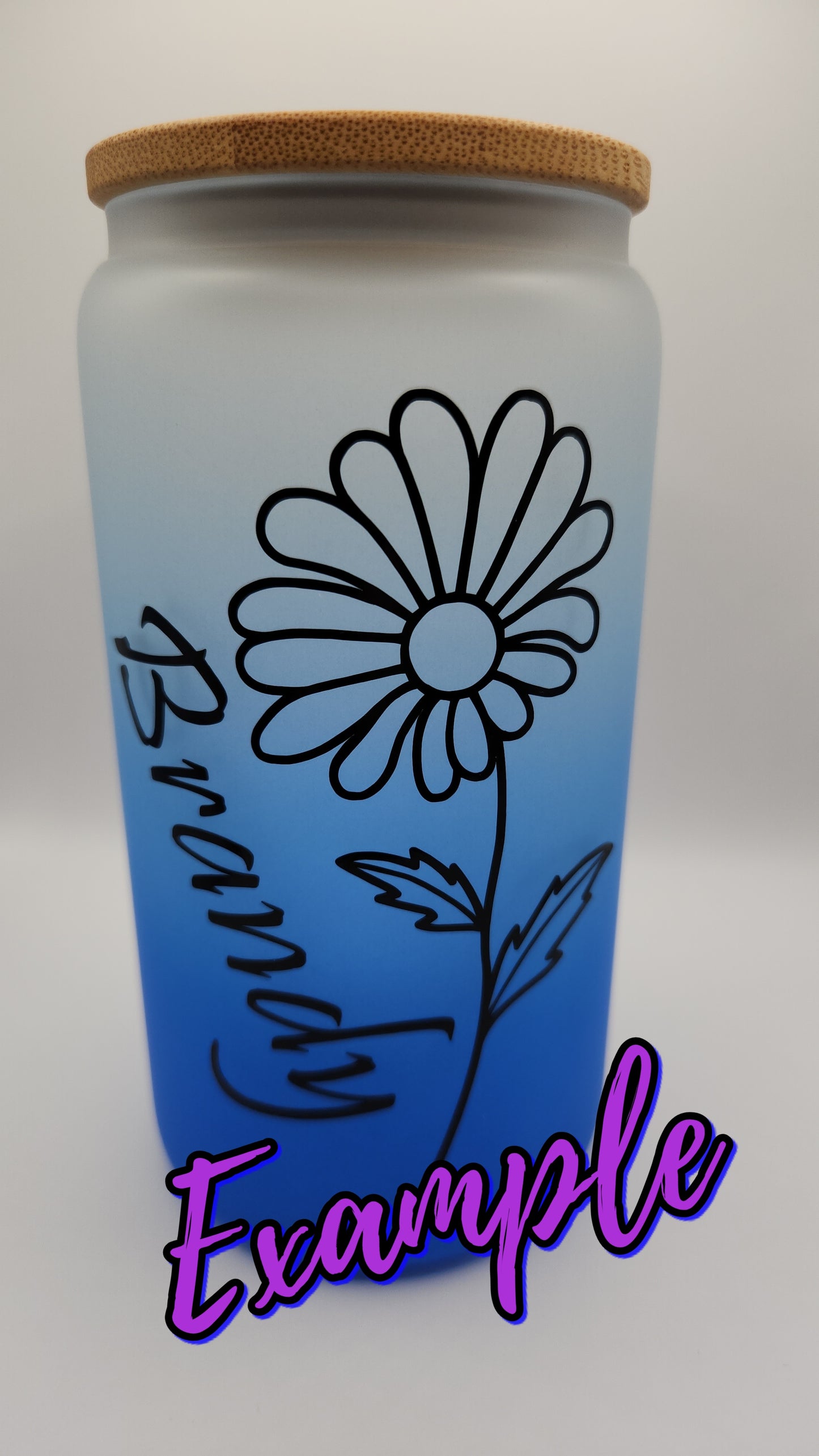 *CUSTOM* Birth Month Flower & Name Cup  ~MAKE SURE TO READ FULL DESCRIPTION~