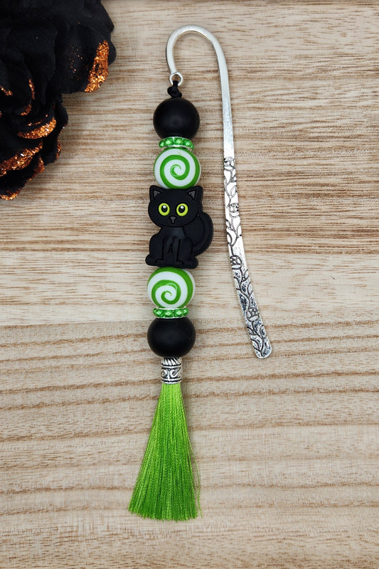 Bookmark-Black Cat (Green Eyes)