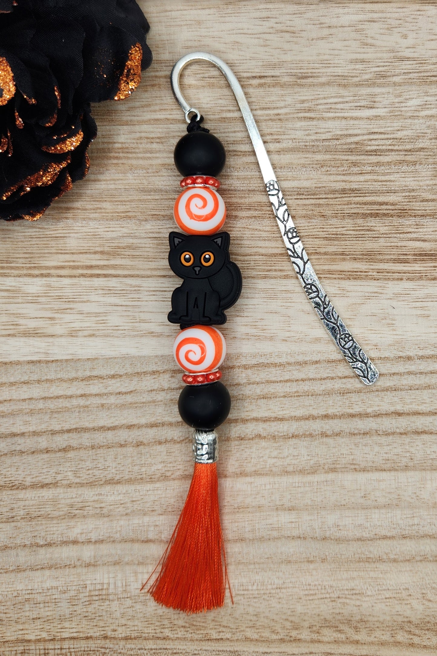 Bookmark-Black Cat (Orange Eyes)