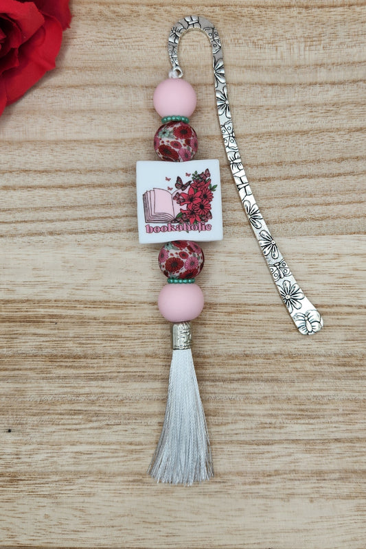 Bookmark-Bookaholic Floral