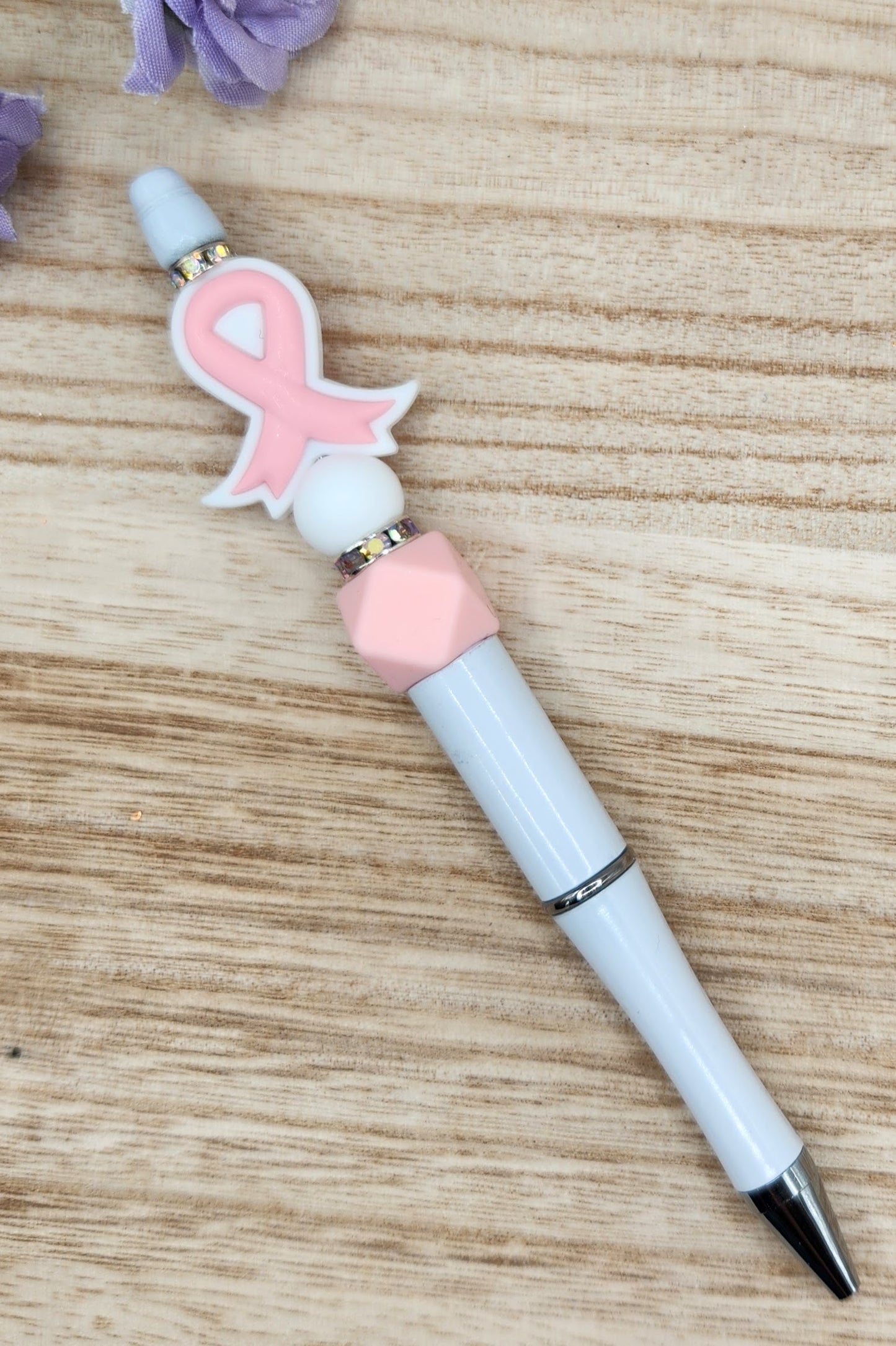 Pen-Breast Cancer Ribbon (Light Pink)