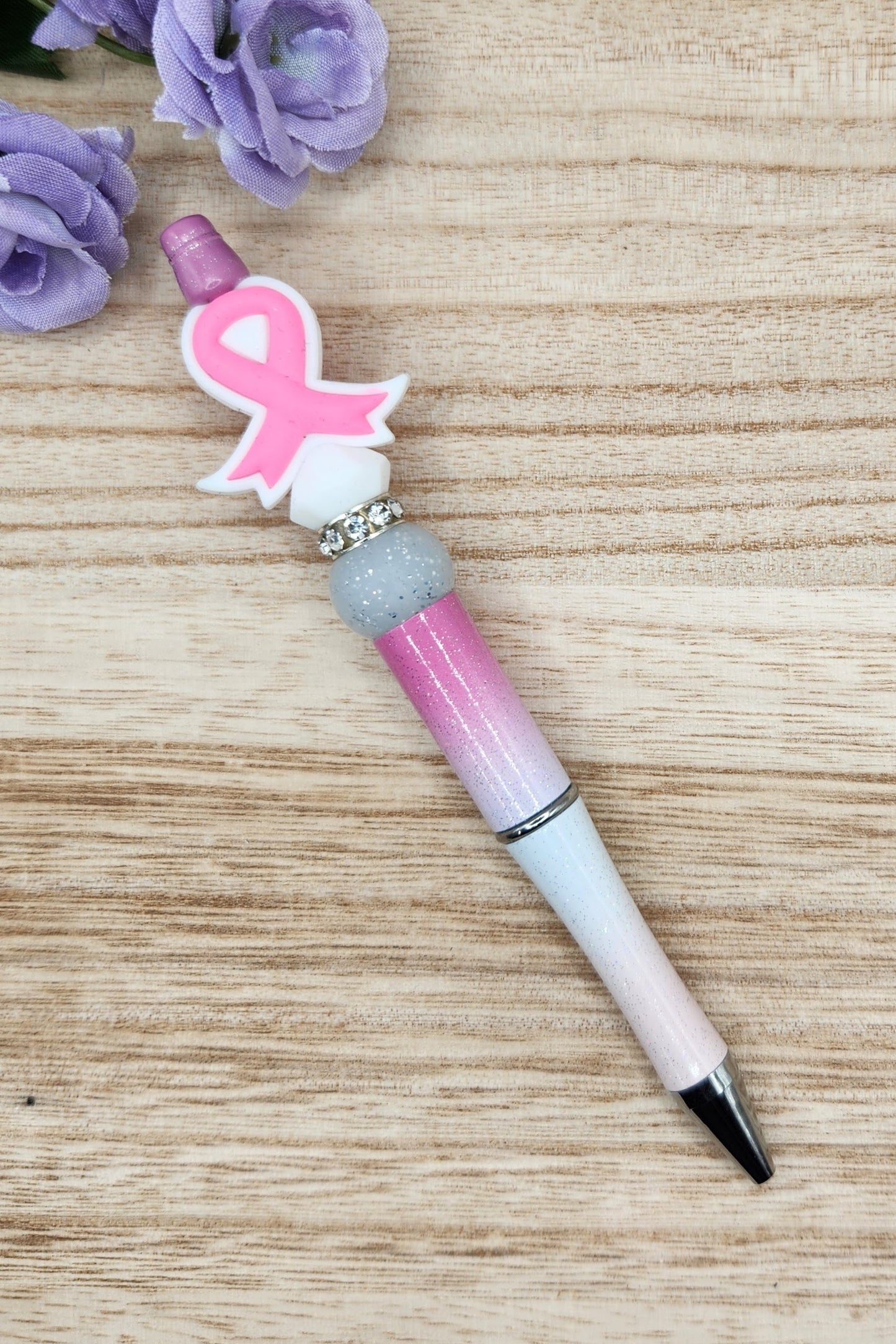 Pen-Breast Cancer Ribbon (Pink Ombre)