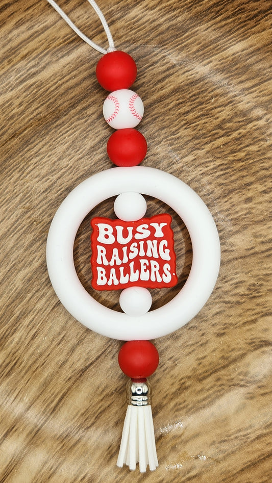 Car Charm-Busy Raising Ballers (Baseball)