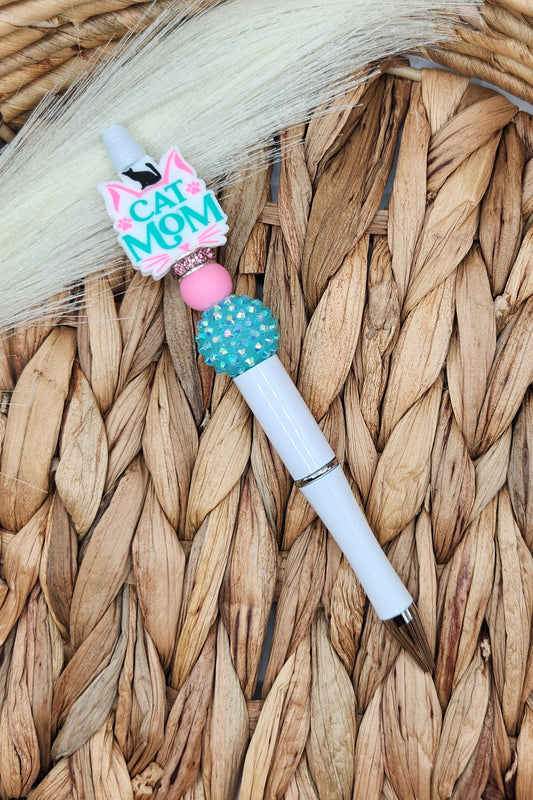 Pen-Cat Mom Whiskers (Turquoise)