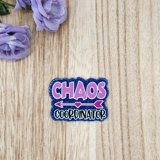 Flatback-Chaos Coordinator (Blue & Pink Glitter) KK