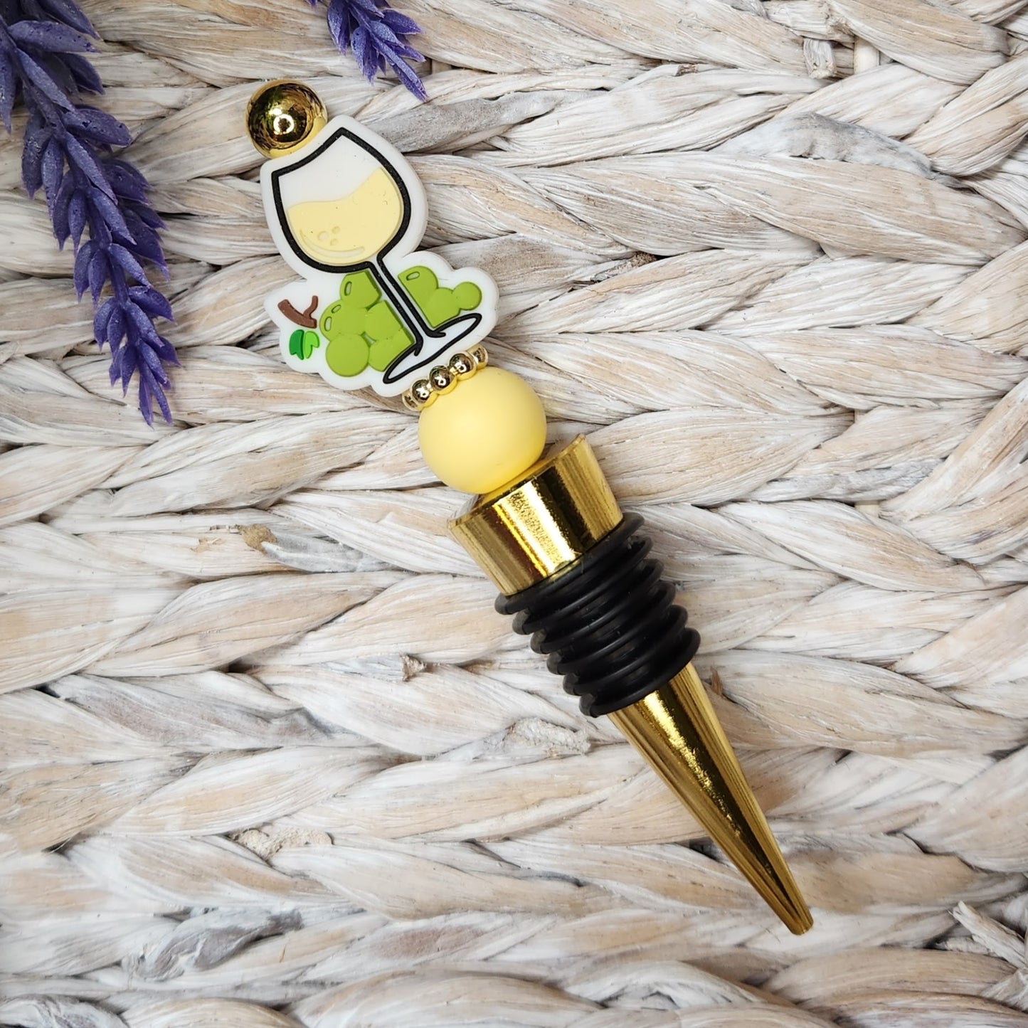 Wine Stopper-Chardonnay (Gold)