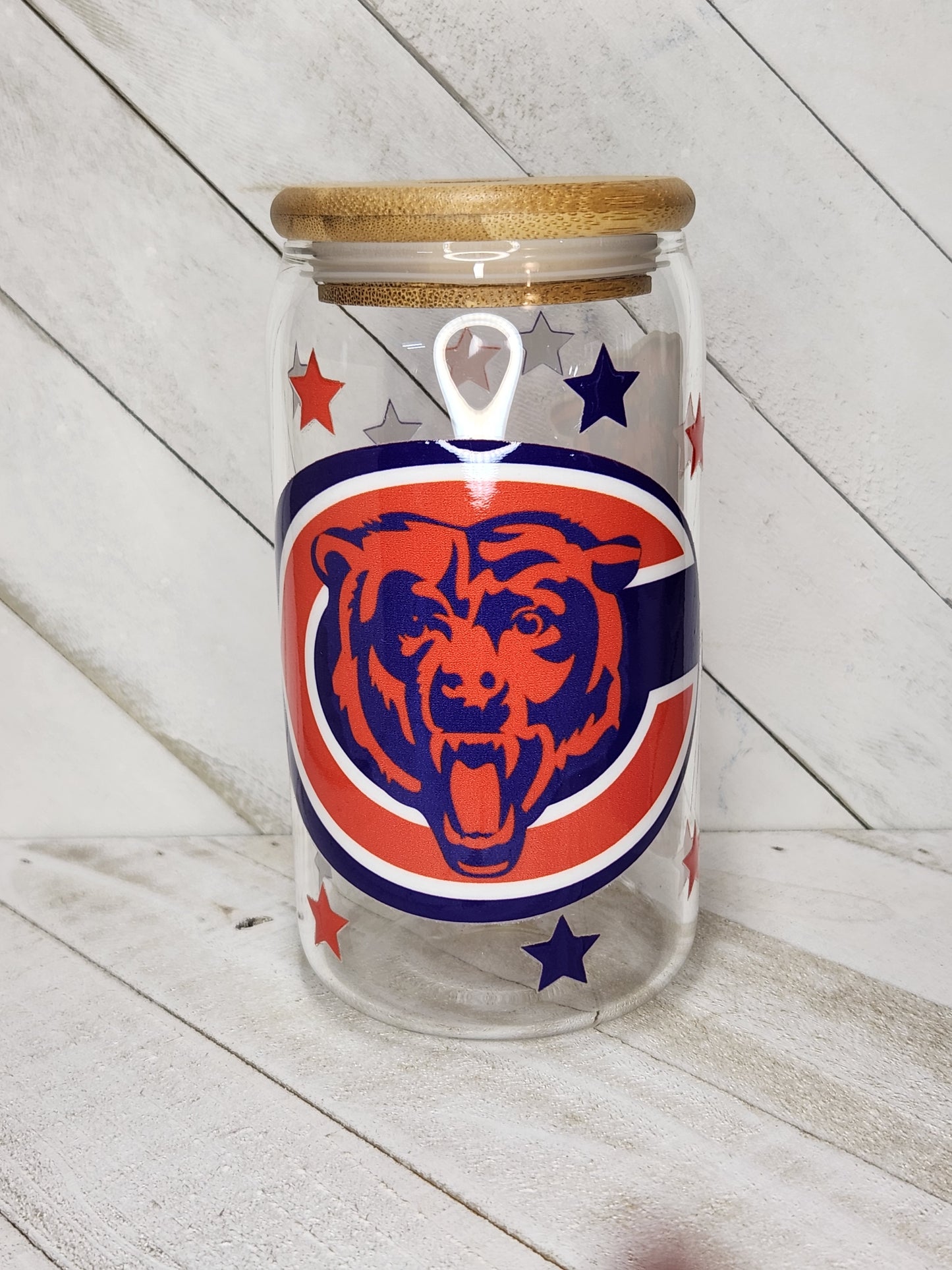 16oz Glass or Plastic Cup-Chicago Bears