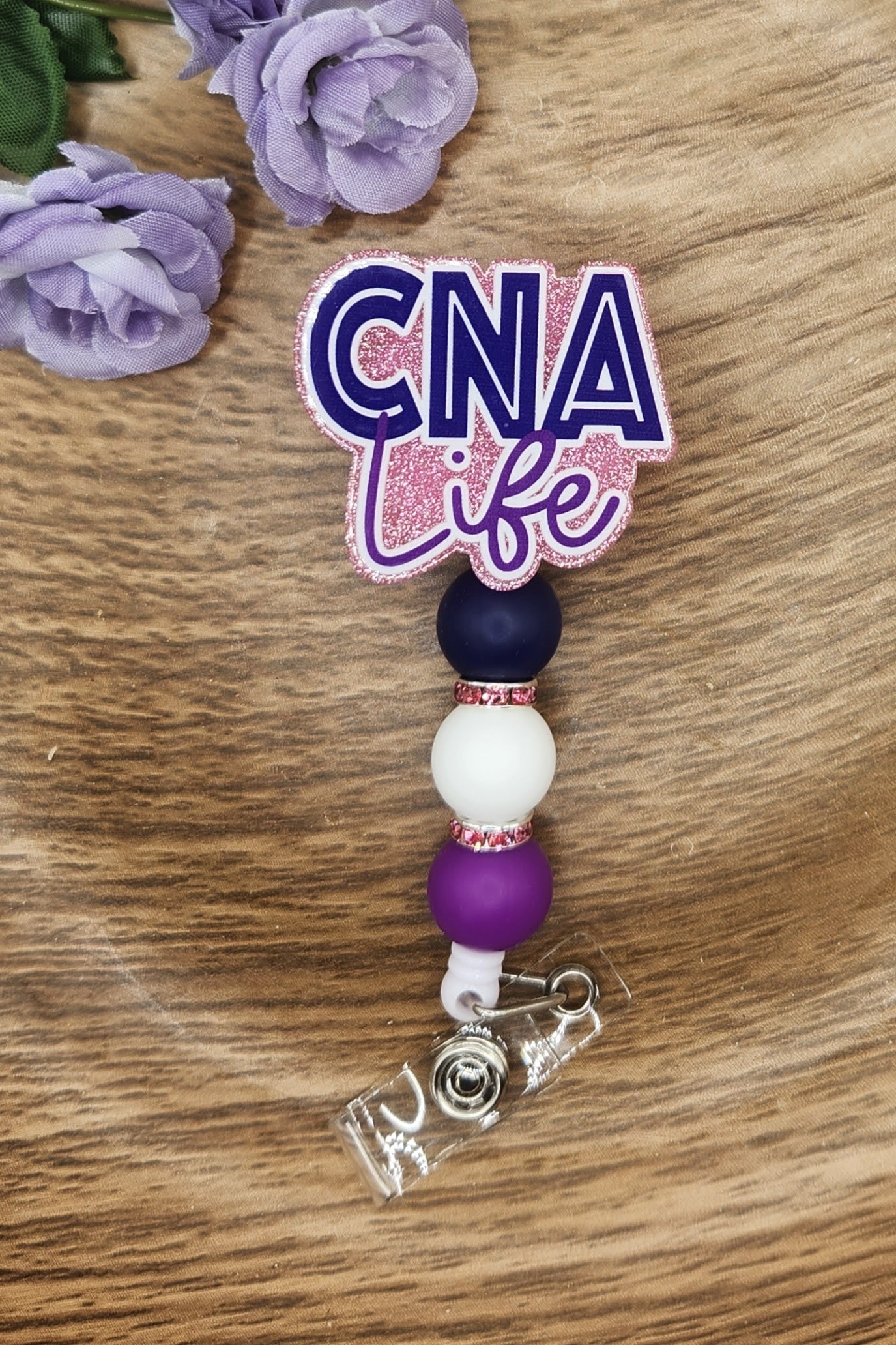 Badge Reel-CNA Life (Pink & Blue)