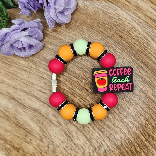 Cup Charm-Coffee Teach Repeat (Raspberry)