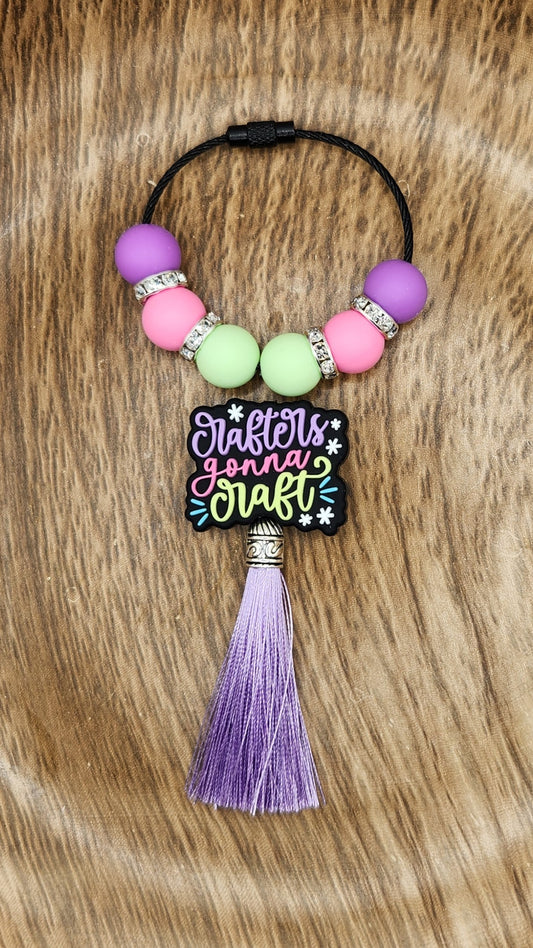 Bag Tag-Crafters Gonna Craft (Purple)