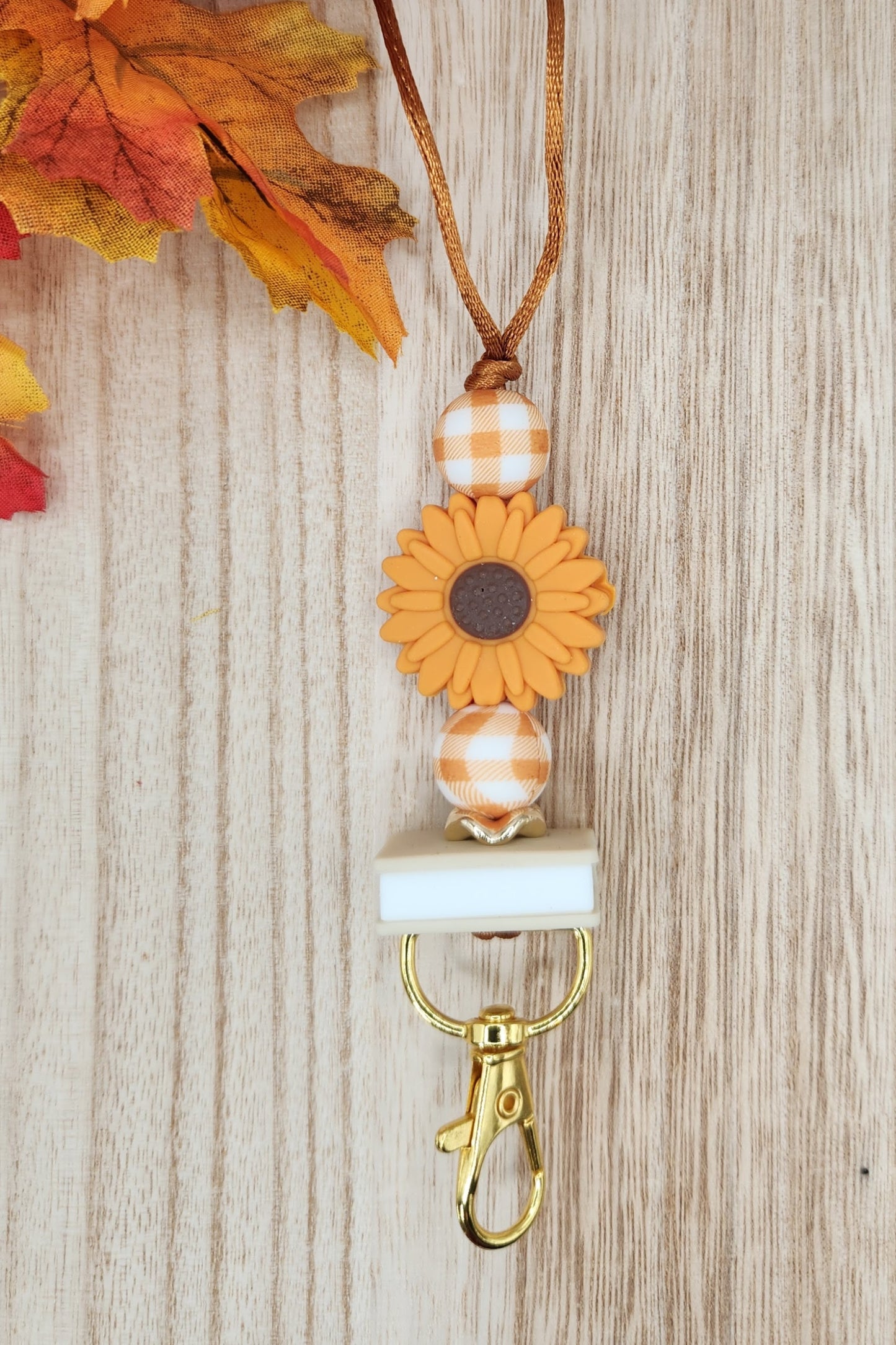 Lanyard-Daisy & Book (Mango)