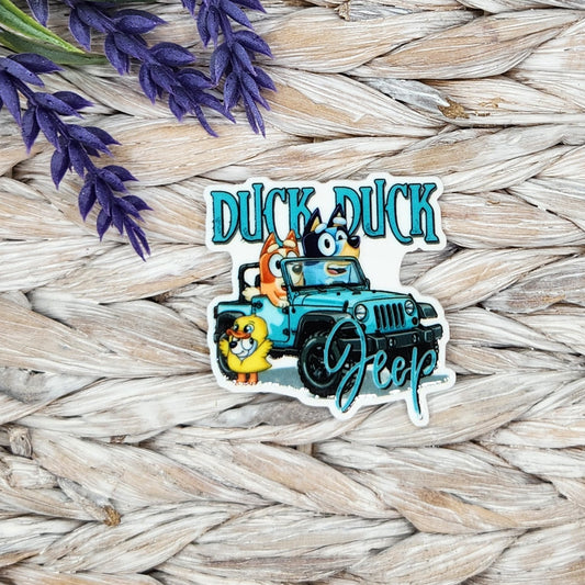 Flatback (Small)-Duck Duck Jeep Bluey SS